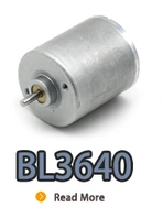 BL3640I, BL3640, B3640M, 36 мм небольшого внутреннего ротора безмолкового двигателя постоянного тока.webp