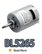 BL5265I, BL5265, B5265M, 52 мм небольшого внутреннего ротора безмолкового двигателя постоянного тока.webp