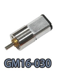 Электродвигатель постоянного тока с цилиндрическим редуктором GM16-030.webp