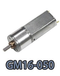Электродвигатель постоянного тока с цилиндрическим редуктором GM16-050.webp
